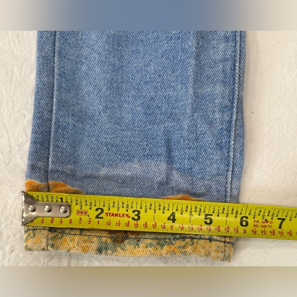 Machine Blue and Brown Straight Leg Jeans - Picture 5 of 13